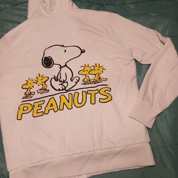 "Peanuts" official brand fleece lined hoodie. Size: M (7-9) (0855) - Picture 9 of 9